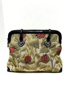 Brighton vintage Ladybug Alyssa Tapestry/Carpet satchel/tote